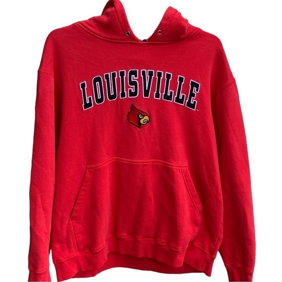 Vintage Sweatshirt Hoodie Louisville Cardinals Size XL - Picture 1 of 6